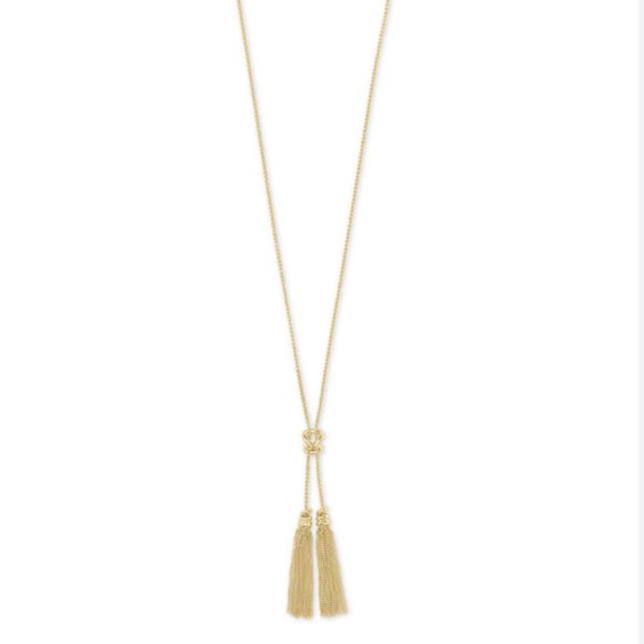 Kendra Scott Jewelry - Kendra Scott Presleigh Love Knot Y Necklace In Gold
